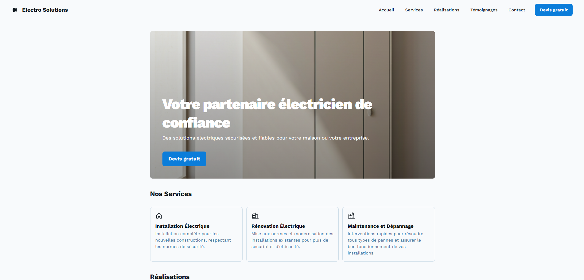 Exemple de site vitrine 5